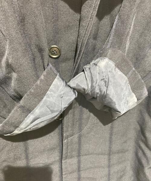 COMME des GARCONS（コムデギャルソン）COMME des GARCONS (コムデギャルソン) ウールギャバ ステンカラーコート ネイビー サイズ:Mの古着・服飾アイテム