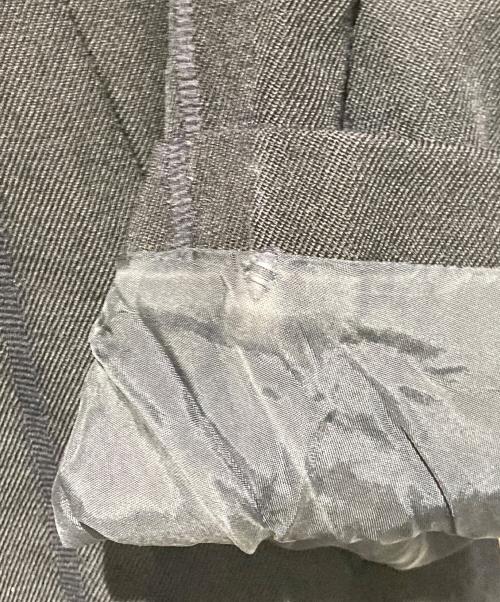 COMME des GARCONS（コムデギャルソン）COMME des GARCONS (コムデギャルソン) ウールギャバ ステンカラーコート ネイビー サイズ:Mの古着・服飾アイテム