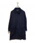 COMME des GARCONS（コムデギャルソン）の古着「ウールギャバ ステンカラーコート」｜ネイビー