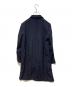 COMME des GARCONS (コムデギャルソン) ウールギャバ ステンカラーコート ネイビー サイズ:M：22000円