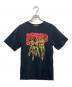 Hysteric Glamour（ヒステリックグラマー）の古着「HIT THE ROAD チビTシャツ」｜ブラック