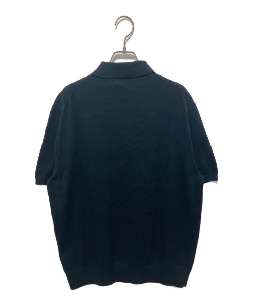 POLO RALPH LAUREN（ポロ・ラルフローレン）POLO RALPH LAUREN (ポロ・ラルフローレン) コットン ポロカラー セーター ブラック サイズ:L 未使用品の古着・服飾アイテム