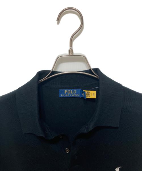 POLO RALPH LAUREN（ポロ・ラルフローレン）POLO RALPH LAUREN (ポロ・ラルフローレン) コットン ポロカラー セーター ブラック サイズ:L 未使用品の古着・服飾アイテム