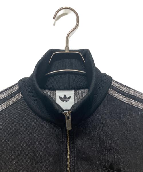 adidas（アディダス）adidas (アディダス) デニム ファイヤーバード トラックトップ ブラック サイズ:Mの古着・服飾アイテム