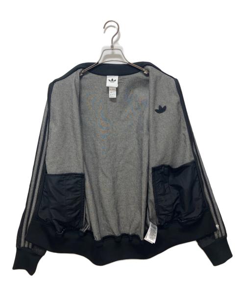 adidas（アディダス）adidas (アディダス) デニム ファイヤーバード トラックトップ ブラック サイズ:Mの古着・服飾アイテム
