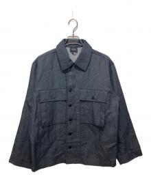 A.P.C.（アーペーセー）の古着「コットンリネンジャケット」｜ネイビー