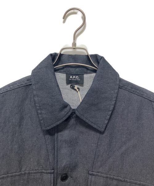 A.P.C.（アーペーセー）A.P.C. (アーペーセー) コットンリネンジャケット ネイビー サイズ:L 未使用品の古着・服飾アイテム