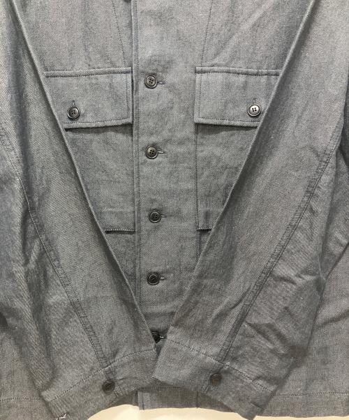 A.P.C.（アーペーセー）A.P.C. (アーペーセー) コットンリネンジャケット ネイビー サイズ:L 未使用品の古着・服飾アイテム