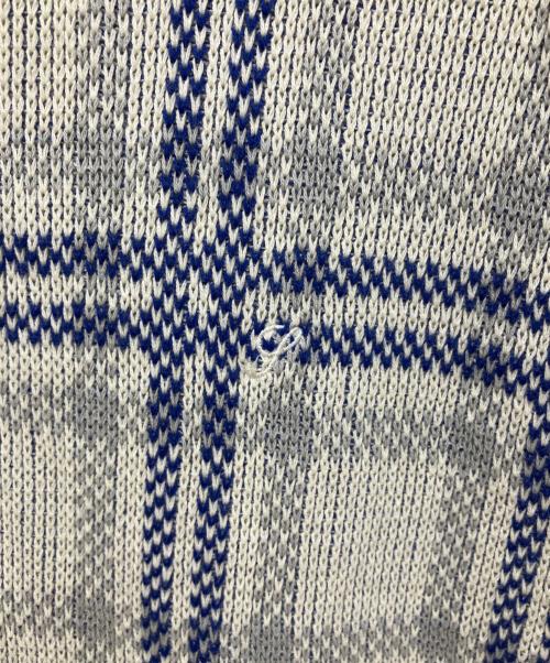 SUPREME（シュプリーム）SUPREME (シュプリーム) Plaid Knit S/S Polo ホワイト サイズ:Lの古着・服飾アイテム