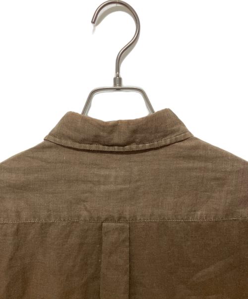 YOHJI YAMAMOTO（ヨウジヤマモト）YOHJI YAMAMOTO (ヨウジヤマモト) デザインリネンシャツ カーキ サイズ:2の古着・服飾アイテム