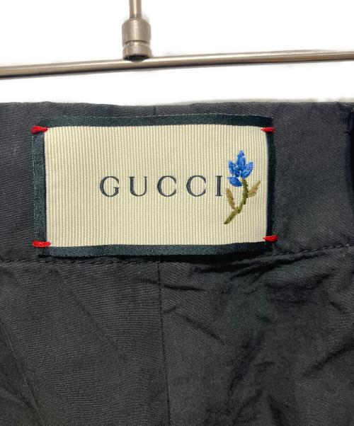 GUCCI（グッチ）GUCCI (グッチ) テーパードパンツ ブラック サイズ:46の古着・服飾アイテム