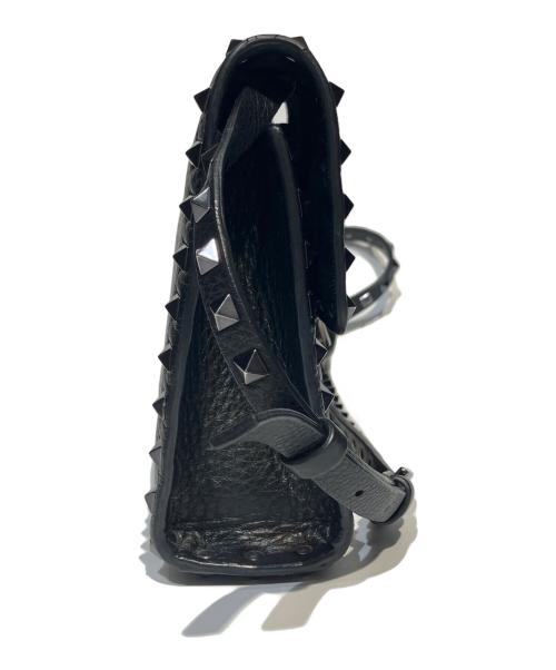 VALENTINO（ヴァレンティノ）VALENTINO (ヴァレンティノ) ロックスタッズショルダーバッグ ブラックの古着・服飾アイテム