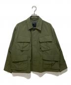 DAIWA PIER39ダイワ ピア39）の古着「TECH JUNGLE FATIGUE JACKET (RIP-STOP)」｜グリーン