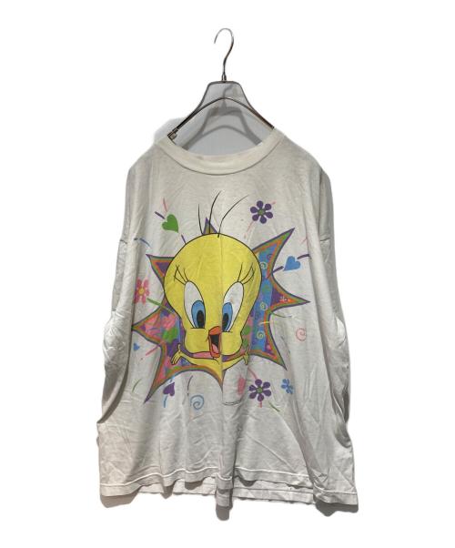 不明（フメイ）不明 (フメイ) Tシャツ ホワイト サイズ:不明の古着・服飾アイテム