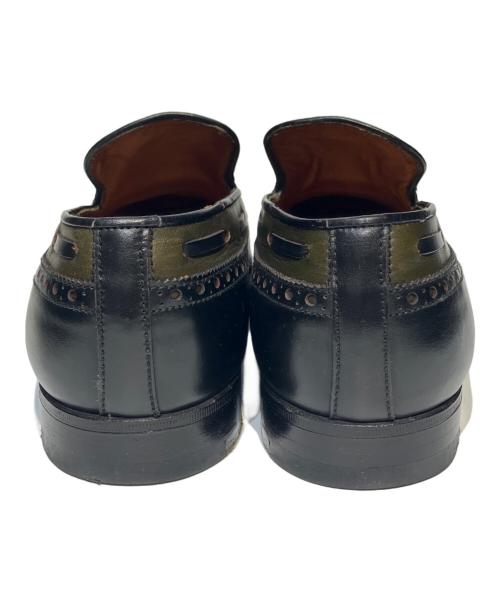 J.M.WESTON（ジェイエムウエストン）J.M.WESTON (ジェイエムウエストン) タッセルローファー ブラック×グリーン サイズ:７Dの古着・服飾アイテム