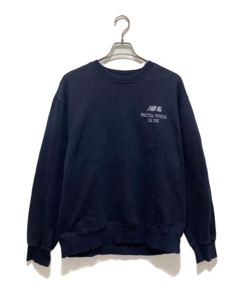 CarHartt（カーハート）CarHartt (カーハート) NEW BALANCE (ニューバランス) クルーネックスウェット ネイビー サイズ:Mの古着・服飾アイテム
