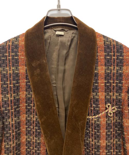 GUCCI（グッチ）GUCCI (グッチ) ゴールドラメ入りチェックツイードテーラードジャケット ゴールド サイズ:48の古着・服飾アイテム