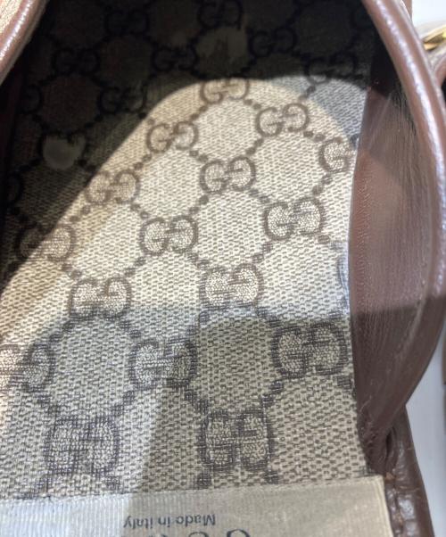 GUCCI（グッチ）GUCCI (グッチ) GGスプリーム ホースビット ミュール ブラウン×ベージュ サイズ:10の古着・服飾アイテム