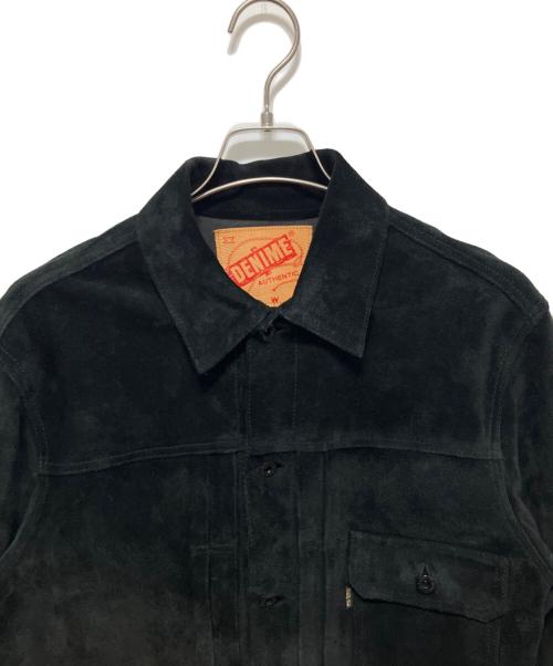 DENIME（ドゥニーム）DENIME (ドゥニーム) スウェードジャケット ブラック サイズ:Lの古着・服飾アイテム