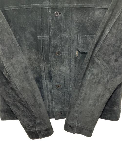 DENIME（ドゥニーム）DENIME (ドゥニーム) スウェードジャケット ブラック サイズ:Lの古着・服飾アイテム