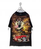 LOONEY TUNESルーニーチューンズ）の古着「プリントTシャツ」｜ブラック