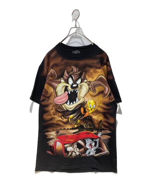 LOONEY TUNES（ルーニーチューンズ）LOONEY TUNES (ルーニーチューンズ) プリントTシャツ ブラック サイズ:Ｌの古着・服飾アイテム