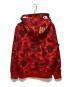 BAPE BY A BATHING APE (ベイプバイアベイシングエイプ) COLOR CAMO SHARK FULL ZIP HOODIE レッド サイズ:L：45000円