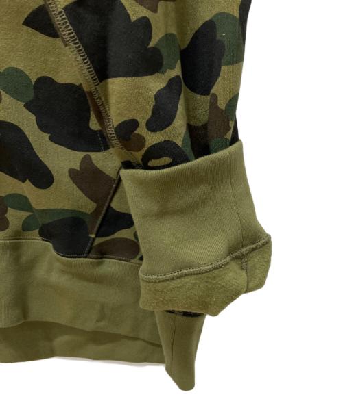 BAPE BY A BATHING APE（ベイプバイアベイシングエイプ）BAPE BY A BATHING APE (ベイプバイアベイシングエイプ) 1st Camo Shark Full Zip Hoodie グリーン サイズ:XL 未使用品の古着・服飾アイテム