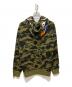 BAPE BY A BATHING APE (ベイプバイアベイシングエイプ) 1st Camo Shark Full Zip Hoodie グリーン サイズ:XL 未使用品：45000円