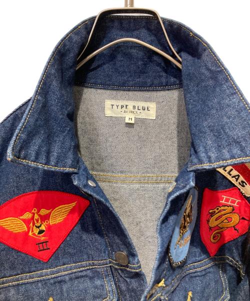 AVIREX（アヴィレックス）AVIREX (アヴィレックス) TYPE BLUE TOP GUN DENIM JACKET インディゴ サイズ:Mの古着・服飾アイテム