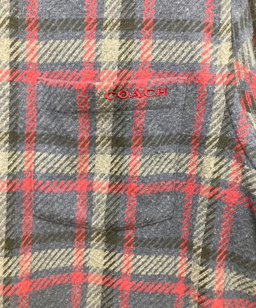 COACH（コーチ）COACH (コーチ) フランネルシャツ ネイビー サイズ:XLの古着・服飾アイテム