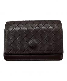BOTTEGA VENETA（ボッテガベネタ）の古着「イントレチャートカードケース」｜ブラウン