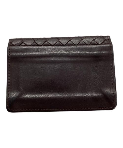 BOTTEGA VENETA（ボッテガベネタ）BOTTEGA VENETA (ボッテガベネタ) イントレチャートカードケース ブラウンの古着・服飾アイテム