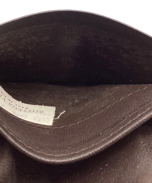 BOTTEGA VENETA（ボッテガベネタ）BOTTEGA VENETA (ボッテガベネタ) イントレチャートカードケース ブラウンの古着・服飾アイテム