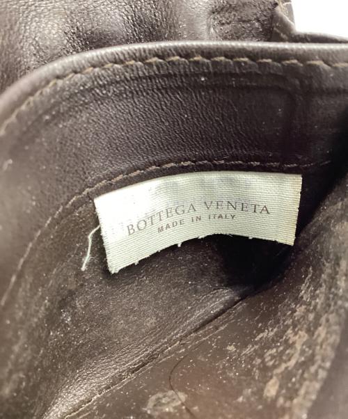 BOTTEGA VENETA（ボッテガベネタ）BOTTEGA VENETA (ボッテガベネタ) イントレチャートカードケース ブラウンの古着・服飾アイテム