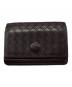 BOTTEGA VENETA（ボッテガベネタ）の古着「イントレチャートカードケース」｜ブラウン