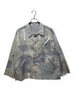 TOKIOトキオ）の古着「vintage shirt patchwork jacket」｜ブルー