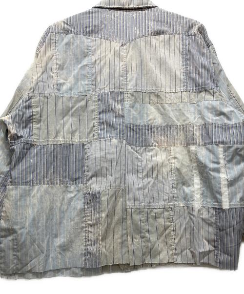 TOKIO（トキオ）TOKIO (トキオ) vintage shirt patchwork jacket ブルー サイズ:不明の古着・服飾アイテム