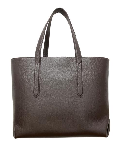 PELLE MORBIDA（ペッレモルビダ）PELLE MORBIDA (ペッレモルビダ) レザートートバッグ ブラウンの古着・服飾アイテム