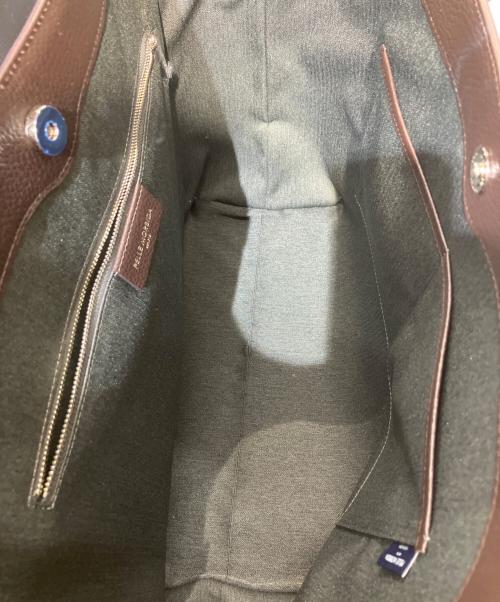 PELLE MORBIDA（ペッレモルビダ）PELLE MORBIDA (ペッレモルビダ) レザートートバッグ ブラウンの古着・服飾アイテム