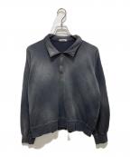 INTERIMインテリム）の古着「VINTAGE FADE HALF ZIP COLLAR SWEAT SHIRT」｜グレー