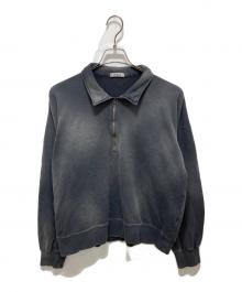 INTERIM（インテリム）の古着「VINTAGE FADE HALF ZIP COLLAR SWEAT SHIRT」｜グレー