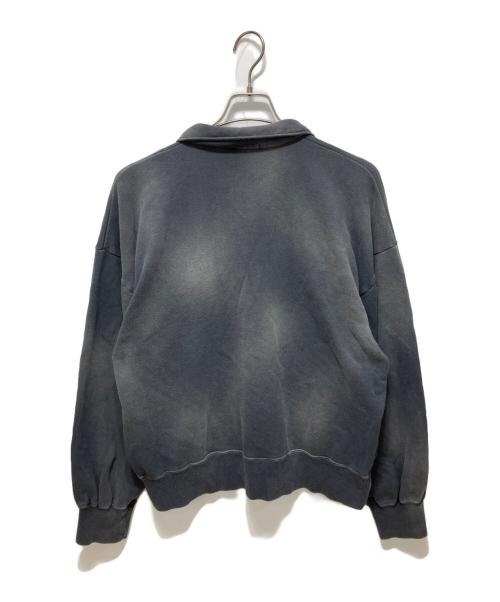 INTERIM（インテリム）INTERIM (インテリム) VINTAGE FADE HALF ZIP COLLAR SWEAT SHIRT グレー サイズ:Freeの古着・服飾アイテム