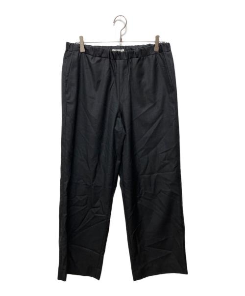 INTERIM（インテリム）INTERIM (インテリム) SILKY MELANGE SUITING DEADSTOCK WIDE DRESS EASY PANTS グレー サイズ:4の古着・服飾アイテム