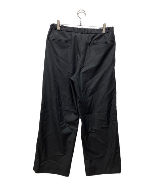 INTERIM（インテリム）INTERIM (インテリム) SILKY MELANGE SUITING DEADSTOCK WIDE DRESS EASY PANTS グレー サイズ:4の古着・服飾アイテム