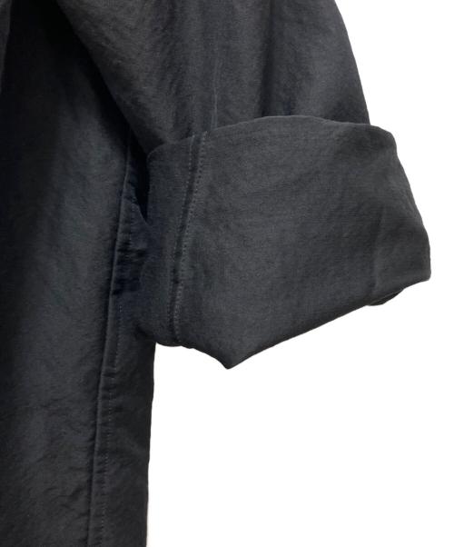 ULTERIOR（アルテリア）ULTERIOR (アルテリア) WASHED WOOL SILK TWILL WESTERN SHIRT ブラック サイズ:４の古着・服飾アイテム