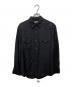 ULTERIOR（アルテリア）の古着「WASHED WOOL SILK TWILL WESTERN SHIRT」｜ブラック