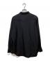 ULTERIOR (アルテリア) WASHED WOOL SILK TWILL WESTERN SHIRT ブラック サイズ:４：18000円
