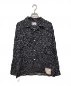 NEXUSVIIネクサスセブン）の古着「OPEN COLLAR SHIRT」｜ブラック