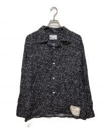 NEXUSVII（ネクサスセブン）の古着「OPEN COLLAR SHIRT」｜ブラック